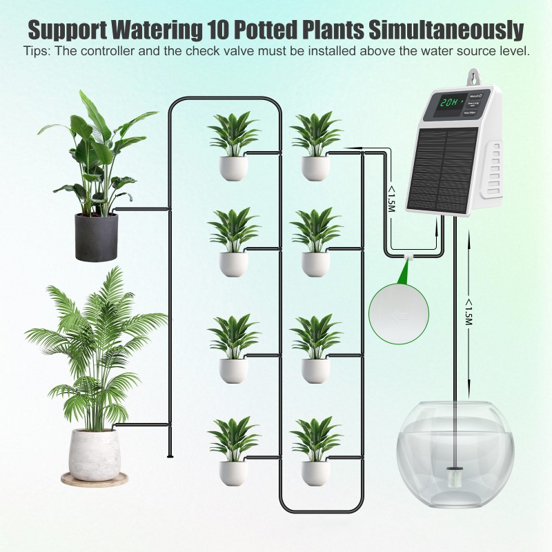 Outdoor Power With Timer - 【CHRISTMAS 】Solar Powered Automatic Drip Irrigation
