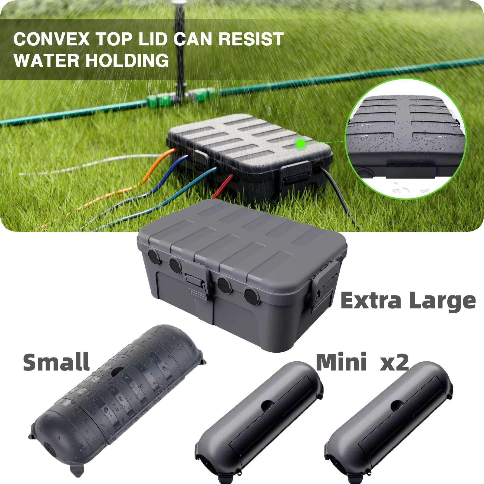 Outdoor Power Plug - Large Weatherproof Outdoor Electrical Box Cable
