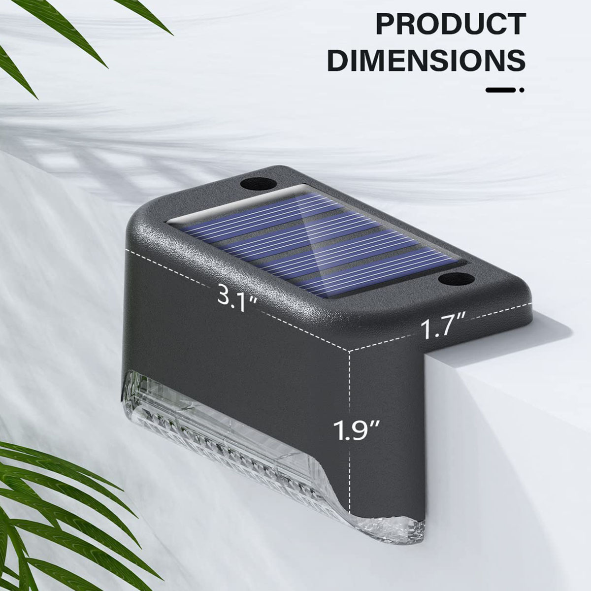 Outdoor Power Pack - 4/12 Pack Deck Lights Solar Powered,