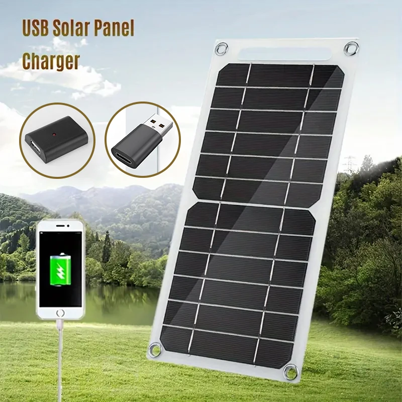 Outdoor Power Distribution Panel - 30W Foldable Solar Charger 5V Type-C