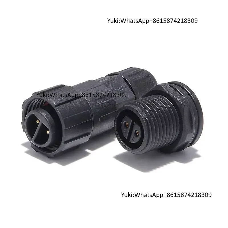 Outdoor Power Plug - IP68 Waterproof LLT M16 2pin Connector