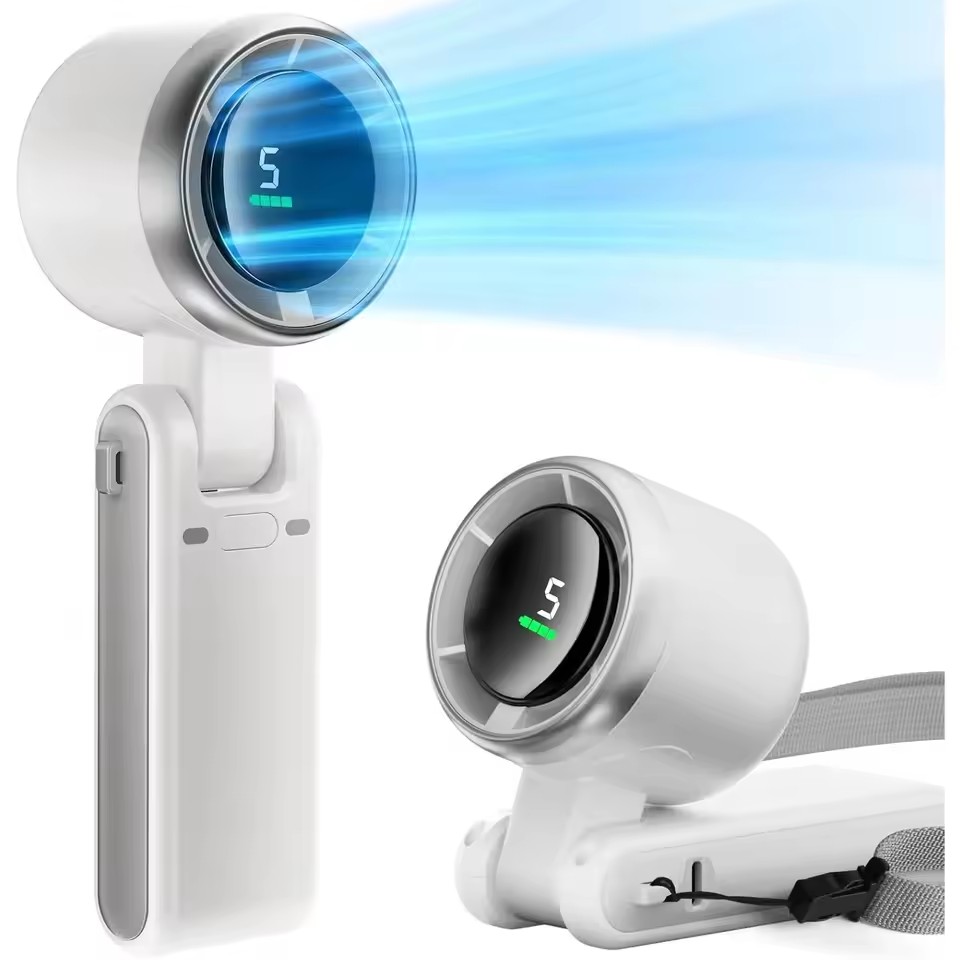 10000mAh Mini Hanging Neck Fan - Outdoor Power With Timer 评论和价格