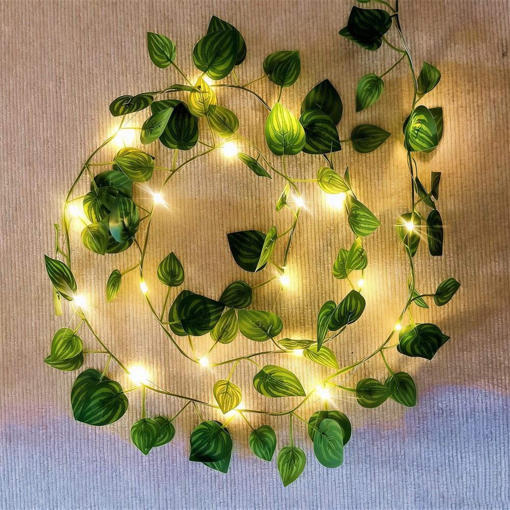 LED Green Rattan Leaf Fairy Li - Outdoor Power For Wedding 评论和价格
