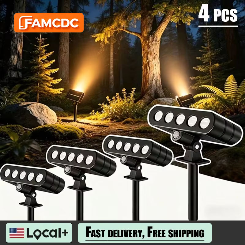 4 PACK Solar Outdoor Spotlight - Outdoor Power Pack 评论和价格