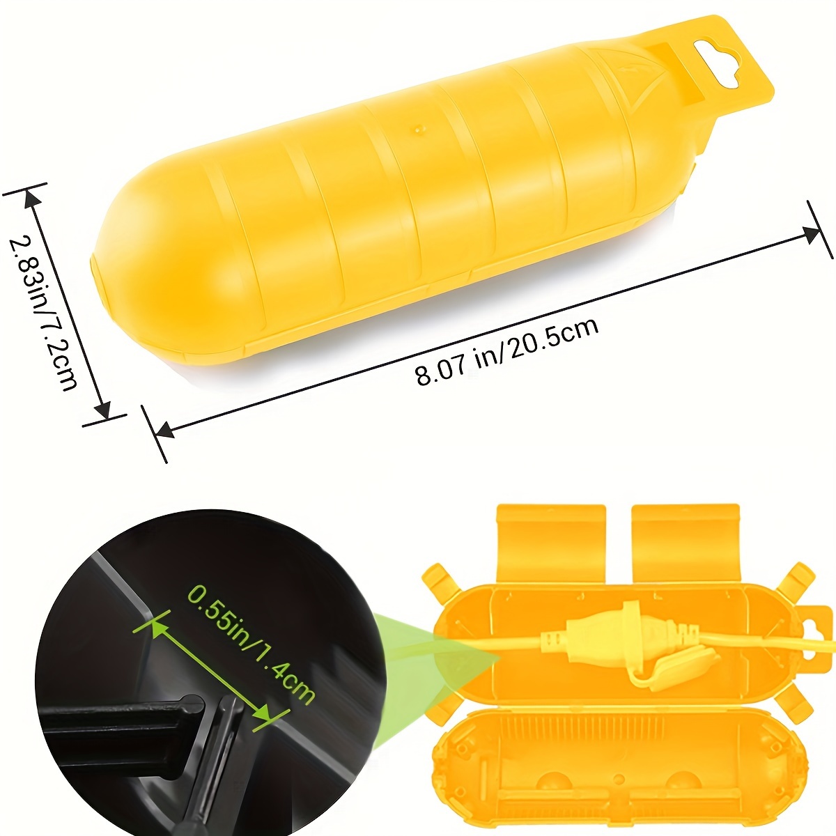 Extension Yellow Cord Safety C - Outdoor Power Plug 评论和价格
