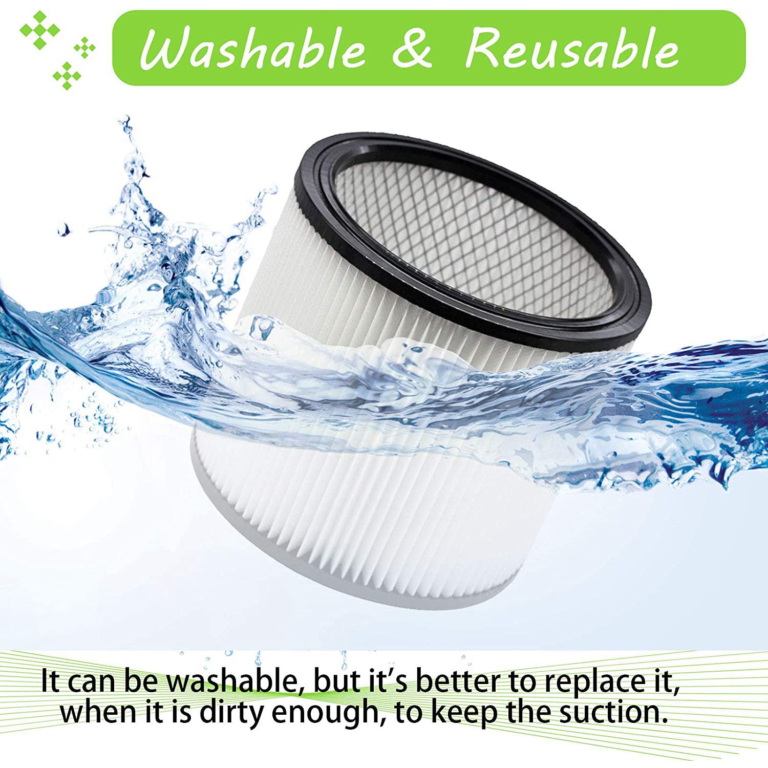 【AA86】Filter Replacement 90304 - Wet Dry Vacuum Shop 评论和价格