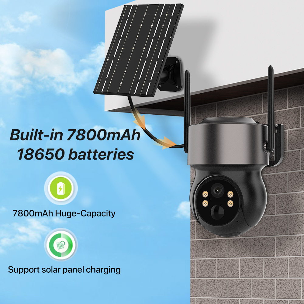 4MP 4G SIM Solar Battery Power - Outdoor Power Distribution Panel 评论和价格
