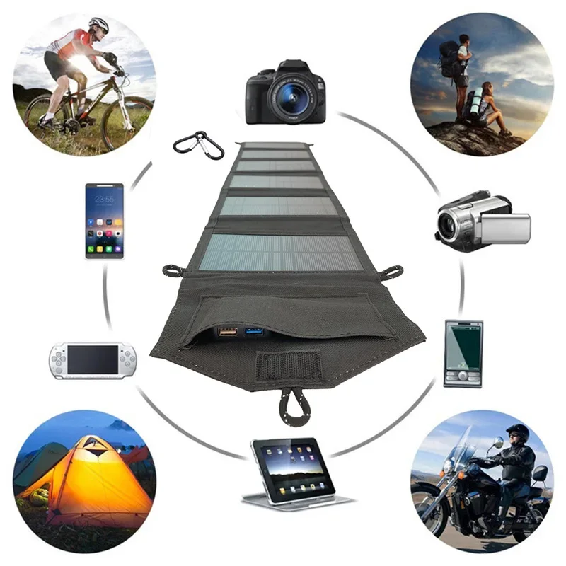 20W 6-Fold Portable Foldable S - Outdoor Power Distribution Panel 评论和价格