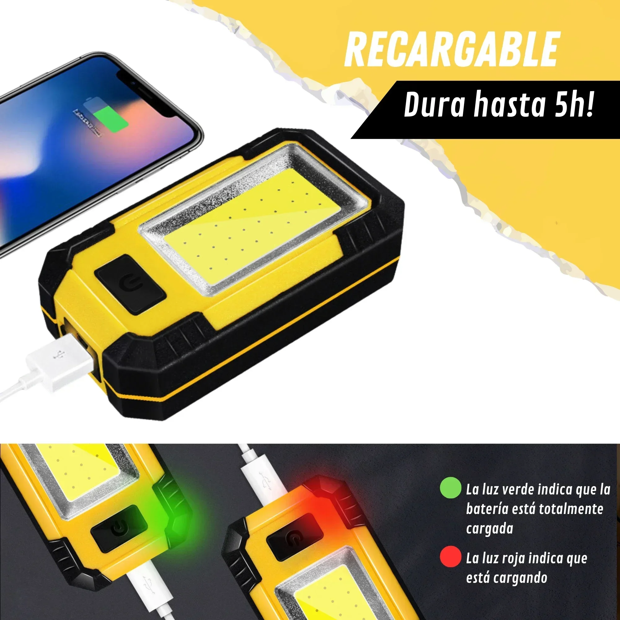 4000MaH Rechargeable Work Ligh - Outdoor Power Works 评论和价格