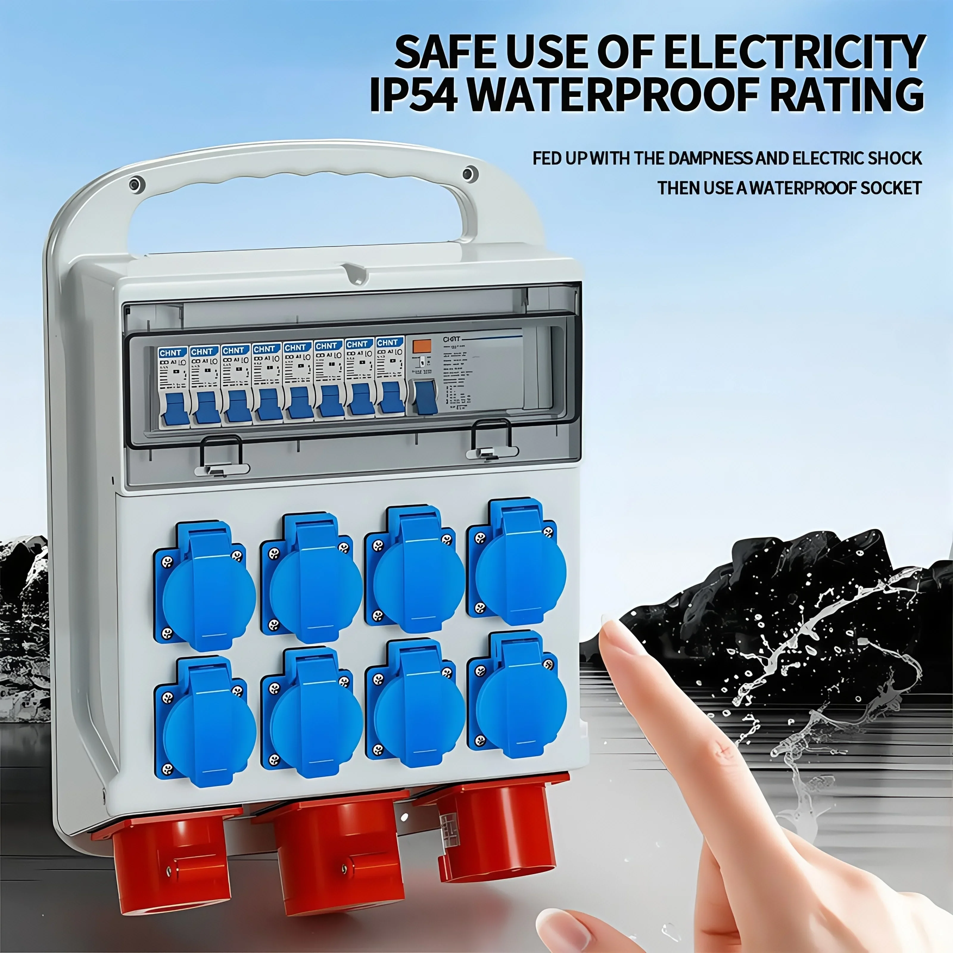 IP54 16A Waterproof Industrial - Outdoor Power Distribution Panel 评论和价格