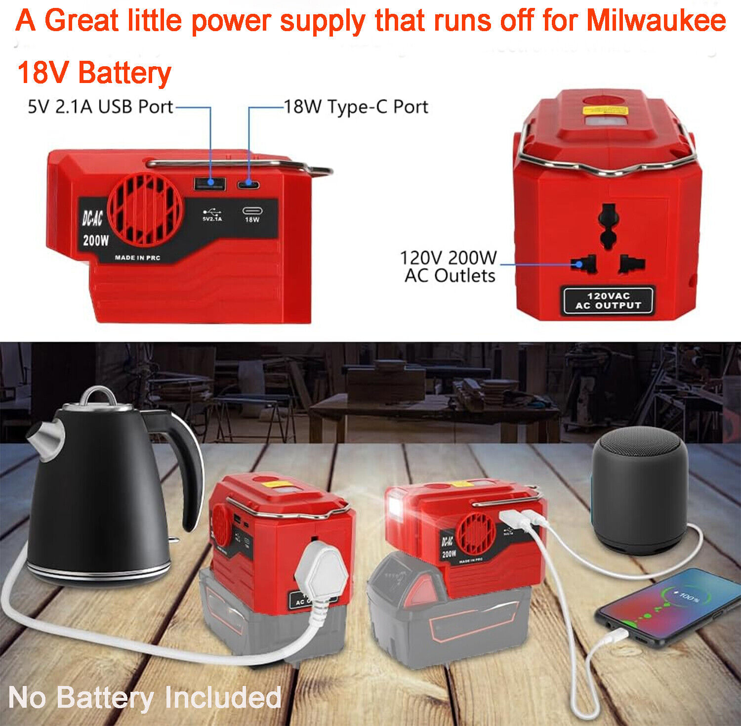 200W Portable Power Inverter 1 - Outdoor Power Inverter 评论和价格