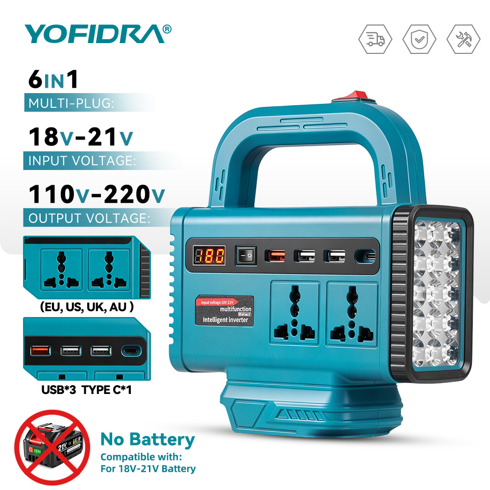 YOFIDRA 220V Portable Power In - Outdoor Power Inverter 评论和价格