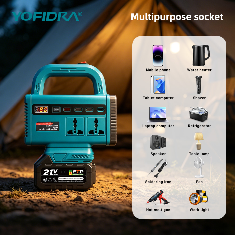 YOFIDRA 220V Portable Power In - Outdoor Power Inverter 评论和价格