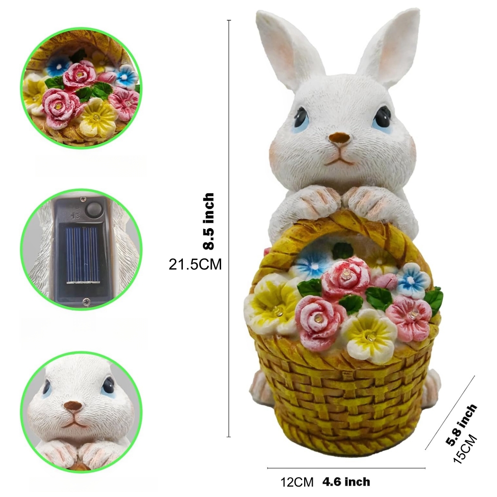 Solar Powered Rabbit Garden St - Outdoor Power Deals 评论和价格