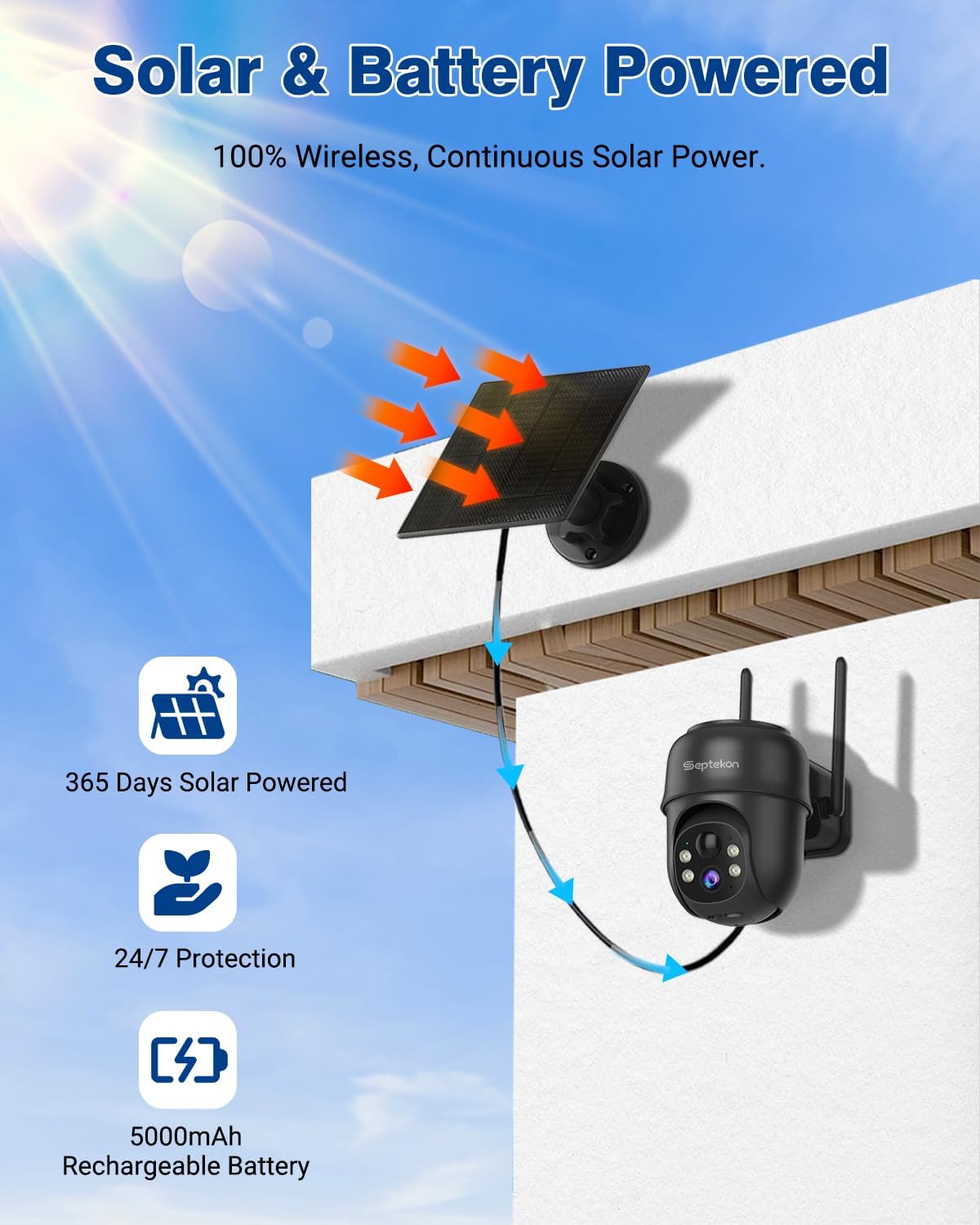 2K Solar Wireless Outdoor Secu - Outdoor Power Pack 评论和价格