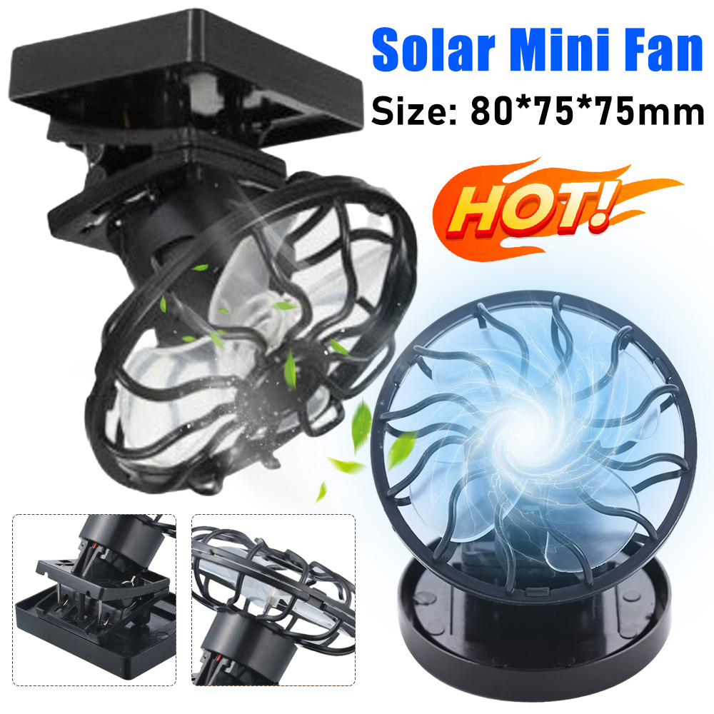 Solar Power Mini Clip Fan Clip - Outdoor Power With Timer 评论和价格