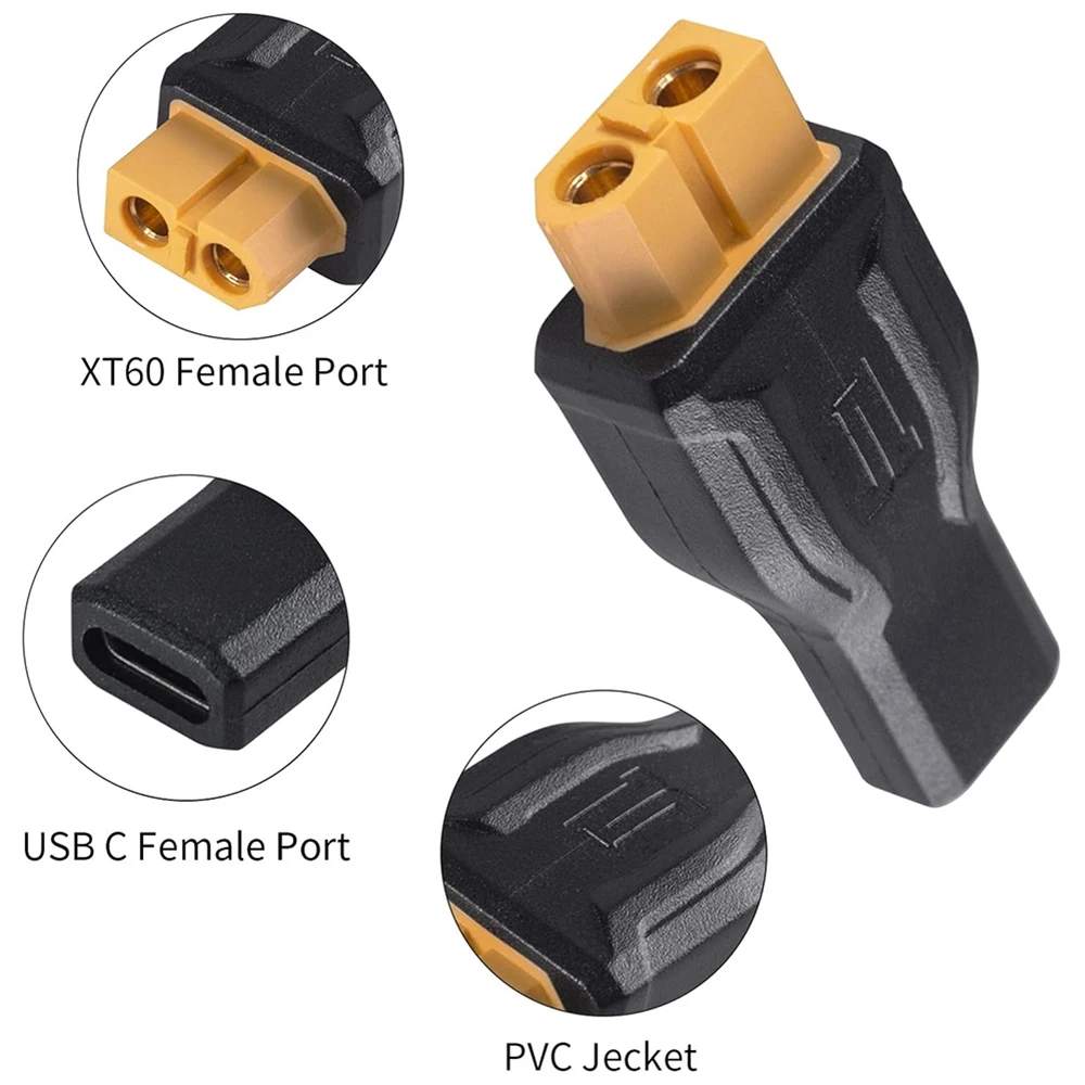 USB C to XT60 Adapter Converte - Outdoor Power Adapter Usb C 评论和价格