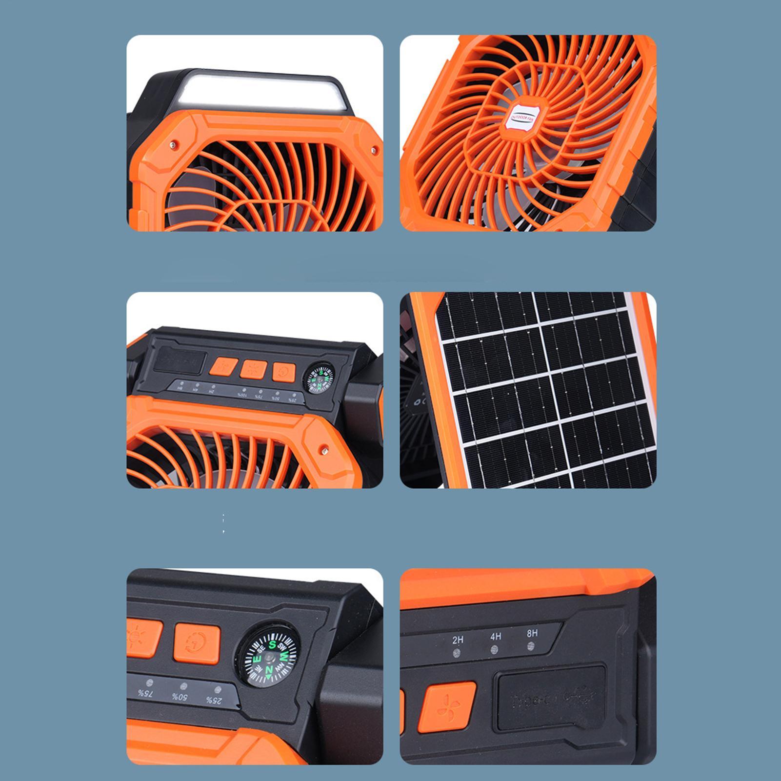 Solar-powered outdoor fan USB  - Outdoor Power With Timer 评论和价格