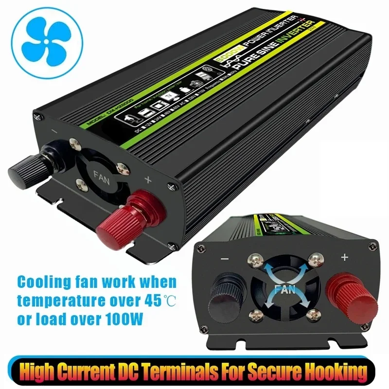 6000W DC12/24V to AC 220V Pure - Outdoor Power Inverter 评论和价格