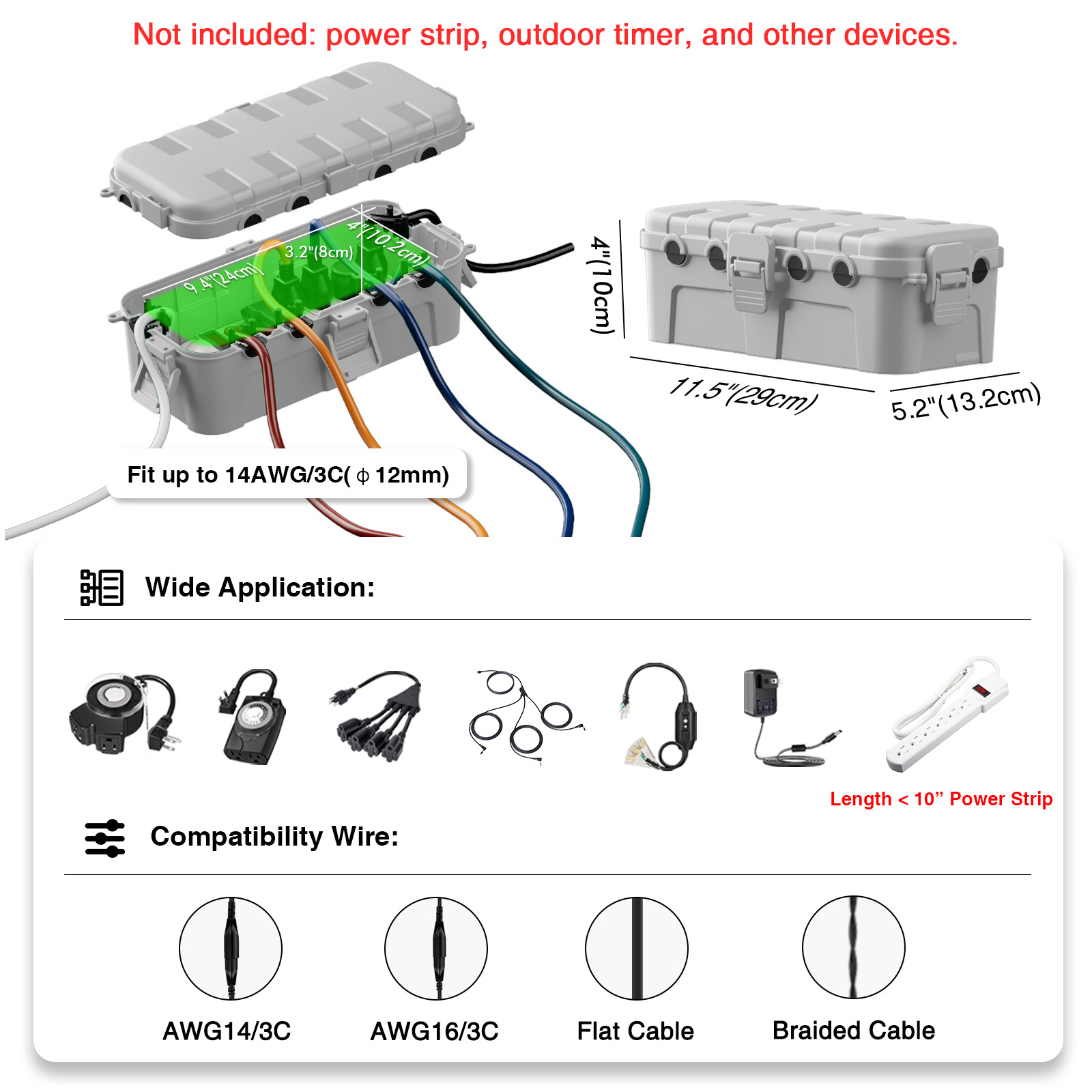 IP54 Waterproof Extension Cord - Outdoor Power With Timer 评论和价格