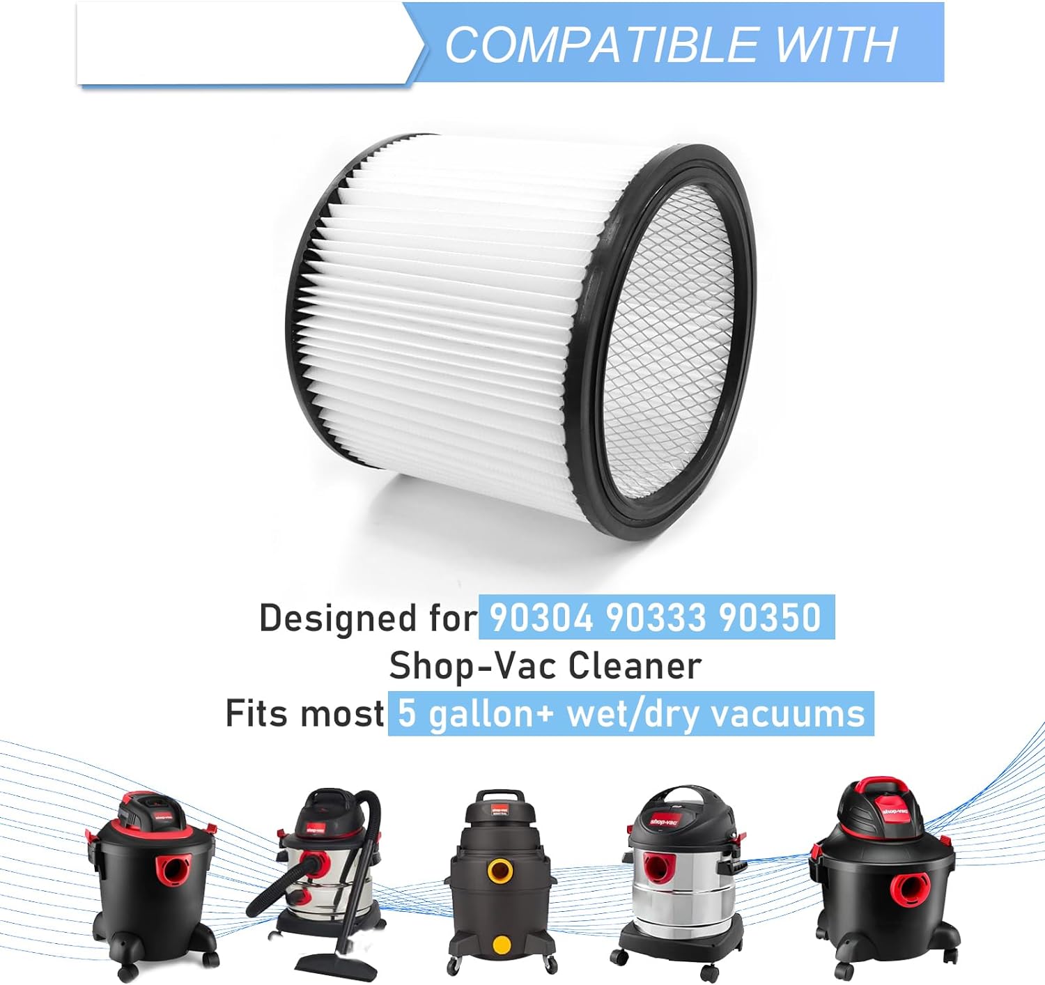 90304 Shop-Vac Filter Replacem - Wet Dry Vacuum Shop 评论和价格